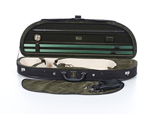 Schaumstoff Geigenkoffer 4/4 Classic Schwarz - Grün M-case