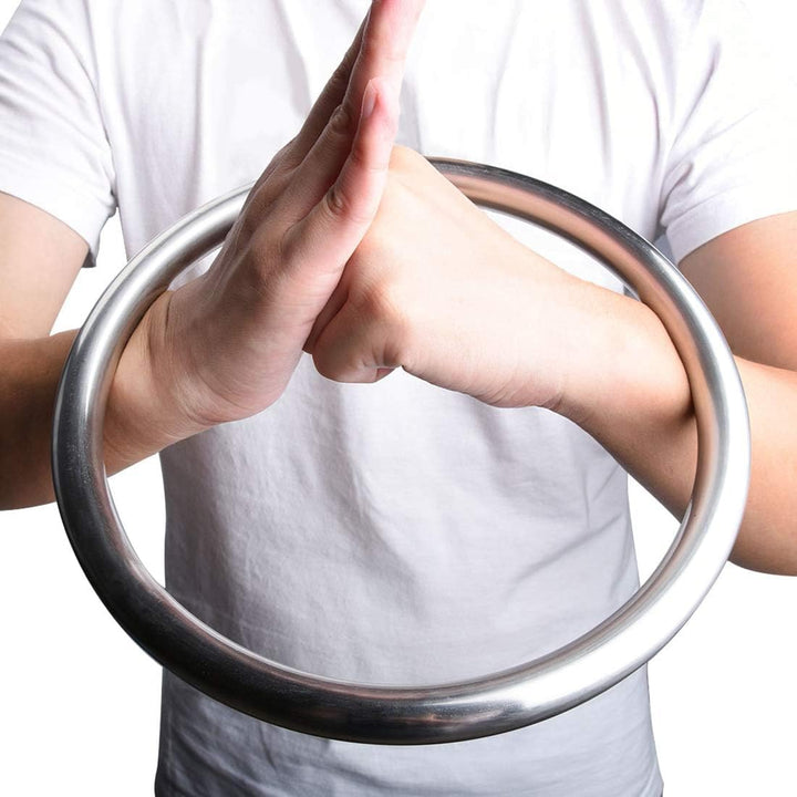 Tsun Siu Lum Edelstahl Ring Wing Chun Kung Fu Silber, Silber