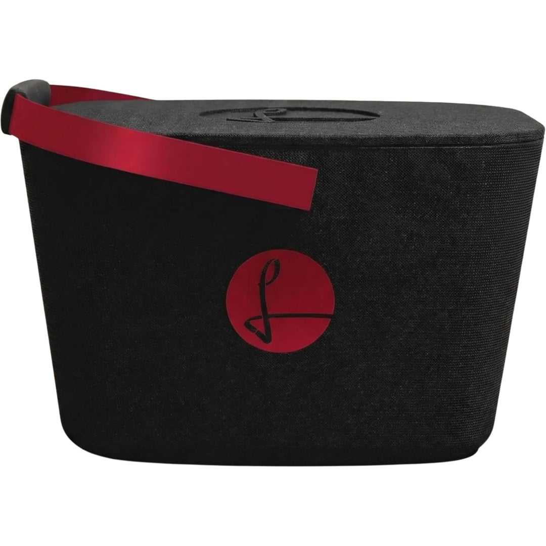 LIEBLINGSKORB Edge Black weinrot inkl. Deckel - ultraleichter, kippsicherer & formstabiler Einkaufsk