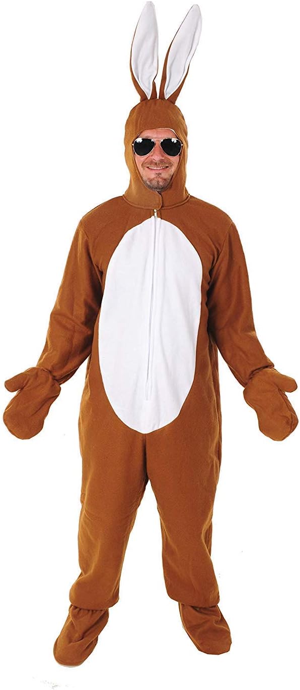 Sven Wilke/Fa. Feuerwerk-Planet Hase braun offen Kostüm Einheitsgrösse M-L-XL-XXL-XXXL Ostern Karnev