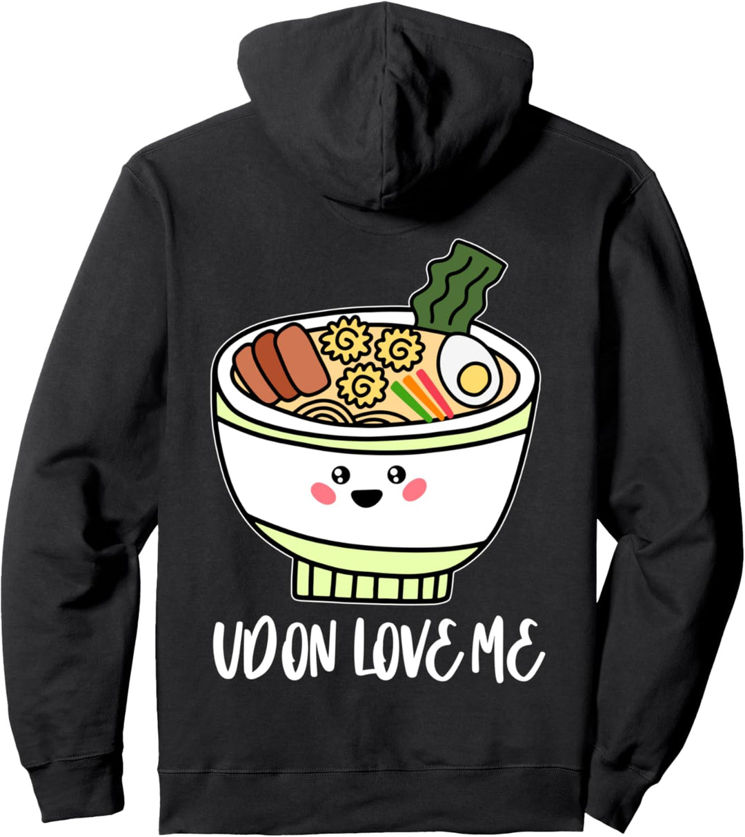 Udon Love Me Nettes Kawaii japanisches Ramen-Nudel-Geschenk Pullover Hoodie