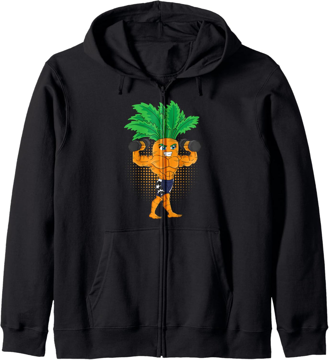 Karotte Bodybuilding Fitness Vegan Bodybuilder Kapuzenjacke