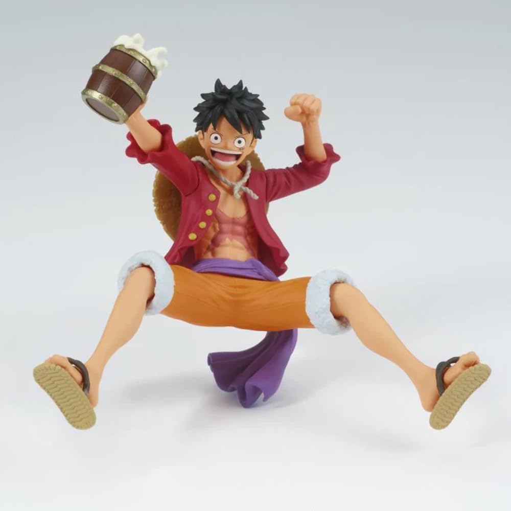 One Piece Actionfigur Monkey D Luffy It's a Banquet aus Kunststoff, von Bandai., Bandai