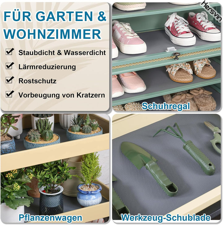 Hersvin Schubladenmatte 50cmx600cm Verdickt Schrankpapier Schubladeneinlage Eva Wasserfest Nicht Kle