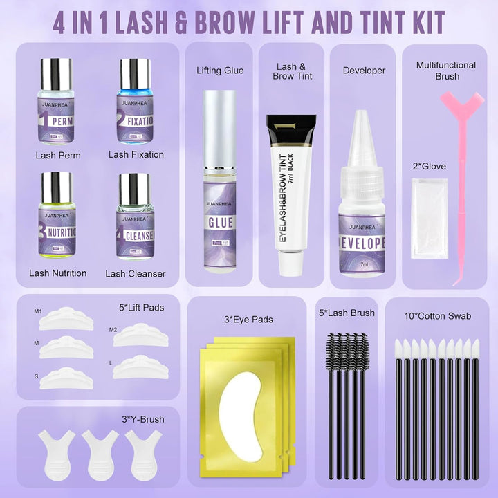 Wimpernlifting Set mit Schwarz, 2026 Lash lifting set mit Schwarz, Professionell Natürliche & Dicker
