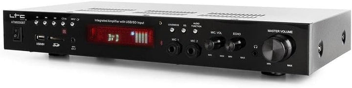 ATM6000BT - LTC - HIFI-Stereoverstärker mit 2 x 50 W - USB, SD und Bluetooth - Schwarz glänzend 2 x