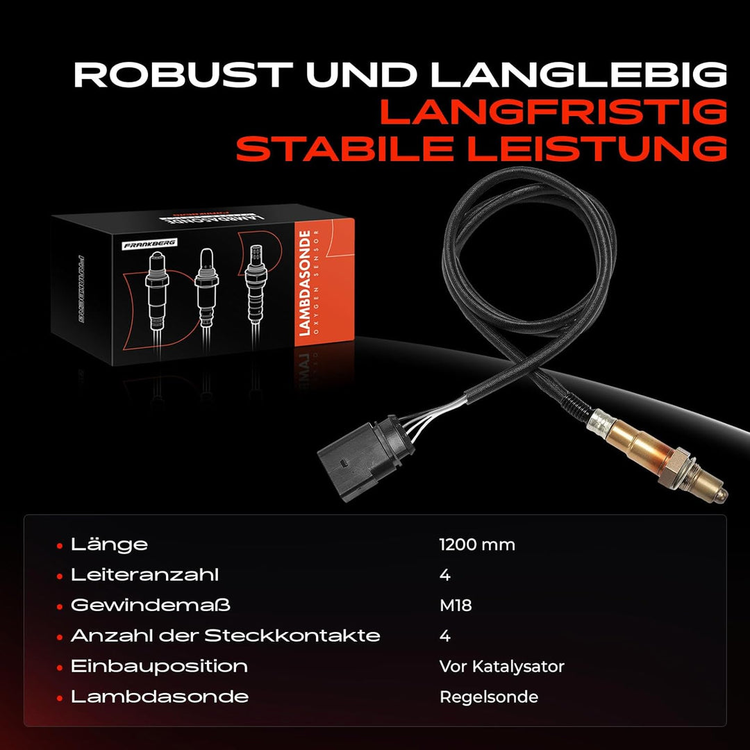 Lambdasonde Regelsonde für A4 8D2 B5 A6 4B C5 Leon Toledo II 1M Octavia I 1U Bora 1J Golf IV 1E7 J-e