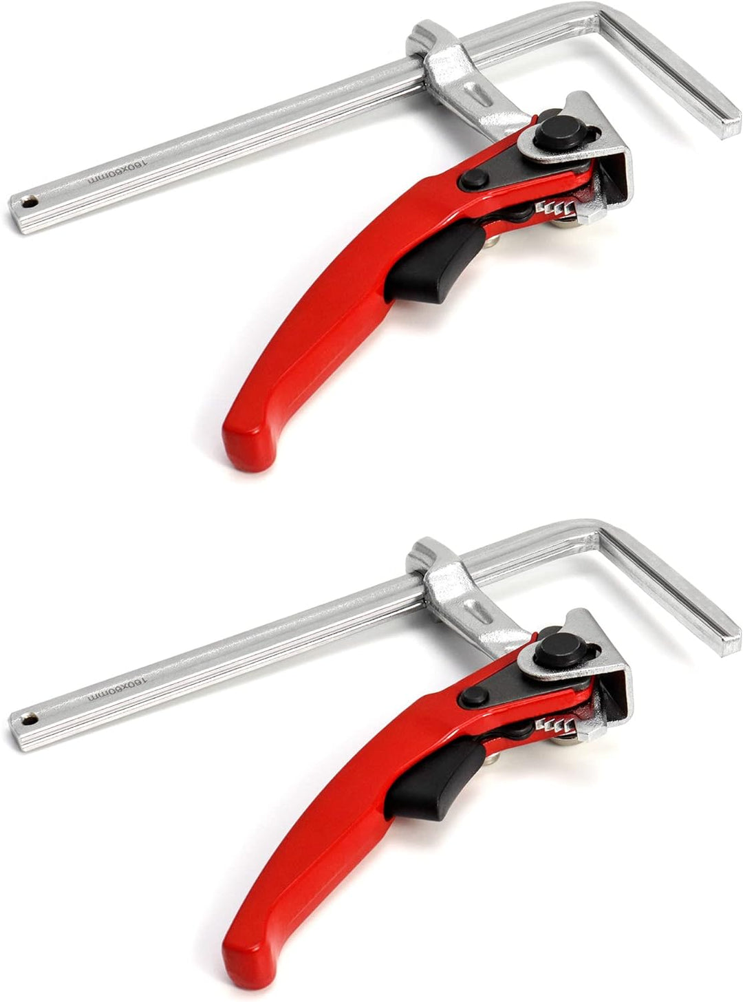 QWORK® Zwinge, Tischzwinge, Hebelzwinge, Schnellspanner mit 160mm Kapazität und 60mm Kehlentiefe zum