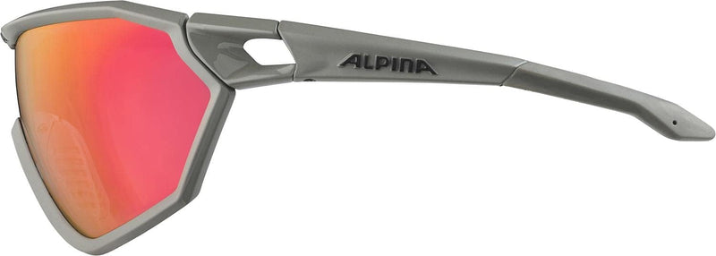 ALPINA S-WAY QV - Kontrastverstärkende, Selbsttönende & Beschlagfreie Sport- & Fahrradbrille Mit 100