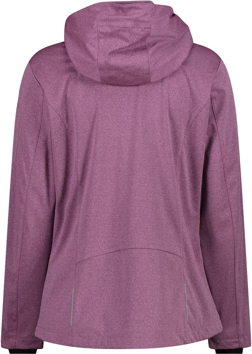 CMP Damen Leichte Softshell-melange-jacke für Damen mit Abnehmbarer Kapuze WOMAN JACKET ZIP HOOD 38