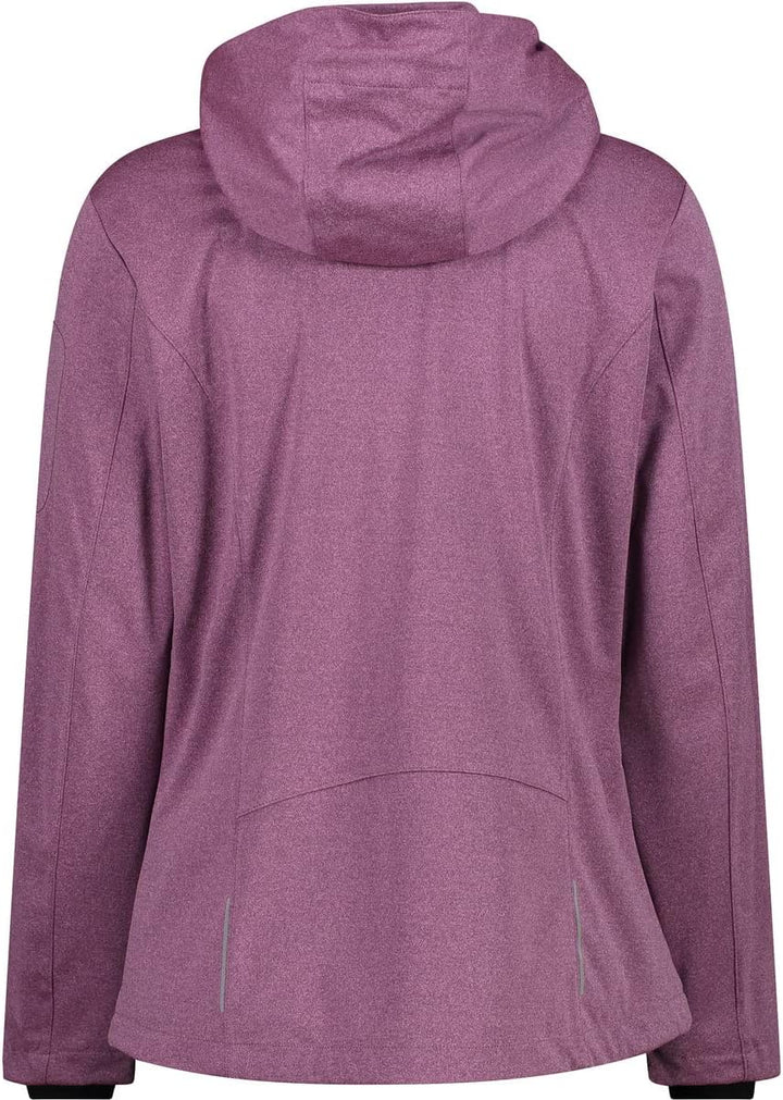 CMP Damen Leichte Softshell-melange-jacke für Damen mit Abnehmbarer Kapuze WOMAN JACKET ZIP HOOD D34