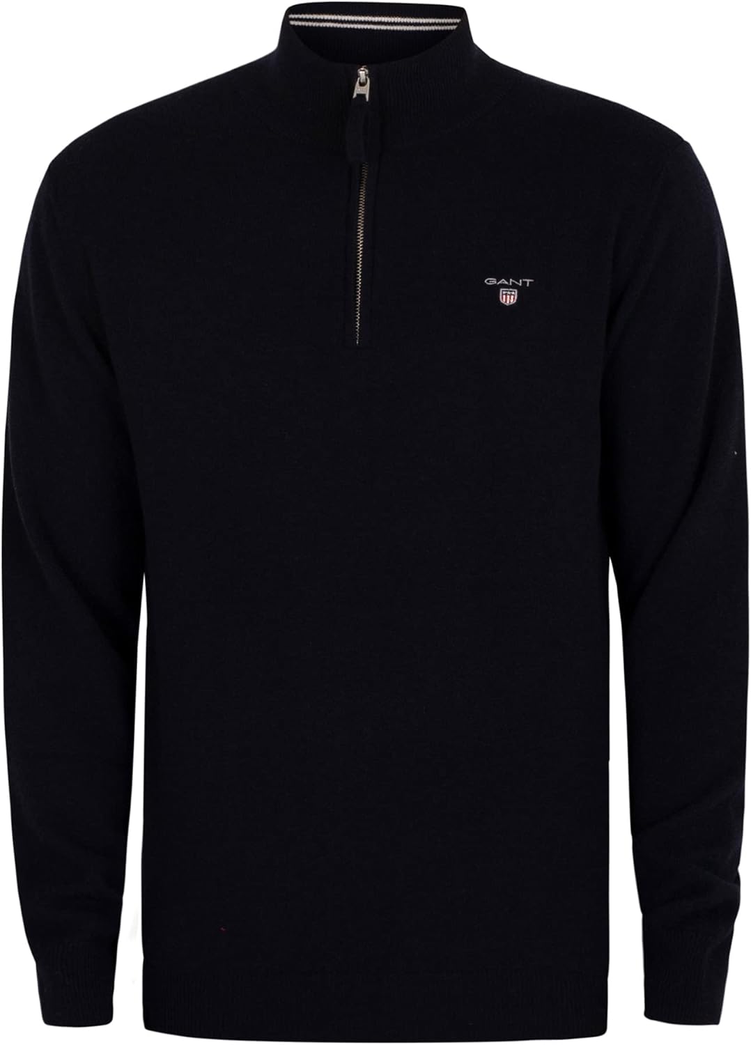 GANT Herren Superfine Lambswool Half Zip Strickjacke M Marine, M Marine