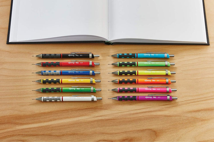 rOtring Tikky-Druckbleistift Nachfüllminen | 0,5 mm | B | 10 Stück (120 Minen) 0,5 mm B, 0,5 mm B