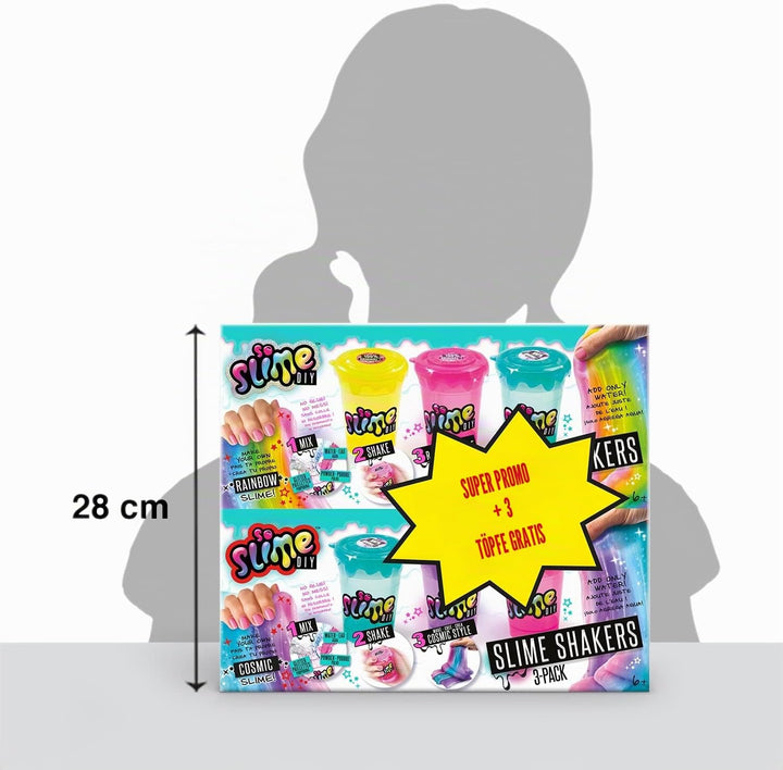 CANAL TOYS So Slime 3 Töpfe Plus 3 Bonusgläser, Mehrfarbig, Einheitsgrösse