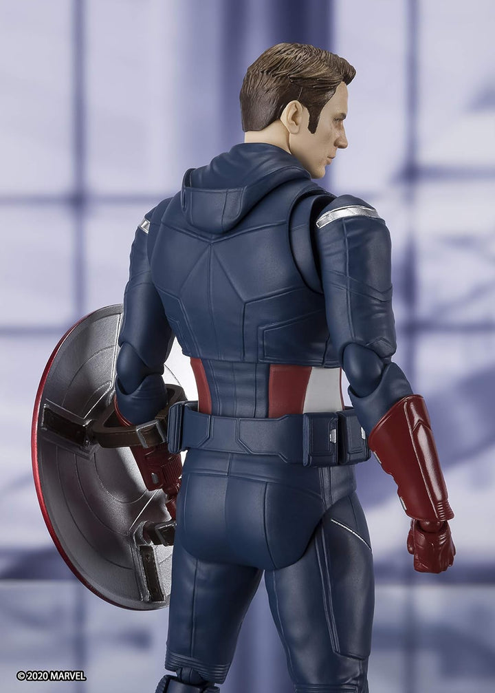 BANDAI Tamashii Nations Avengers: Endgame S.H. Figuarts Actionfigur Captain America Cap VS. Cap Edit