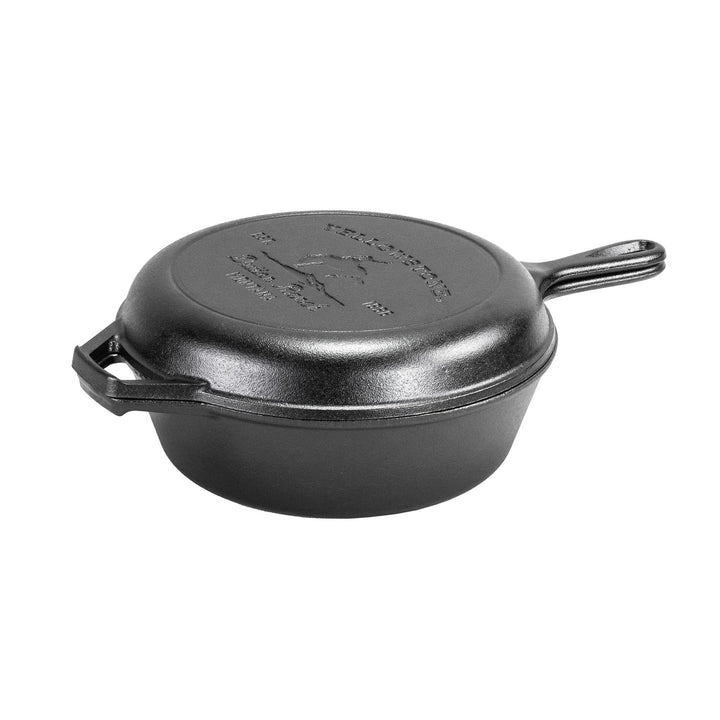 Lodge Yellowstone – Kombi-Kocher, Bucking Bronco Yellowstone Combo Cooker Schwarz, Yellowstone Combo