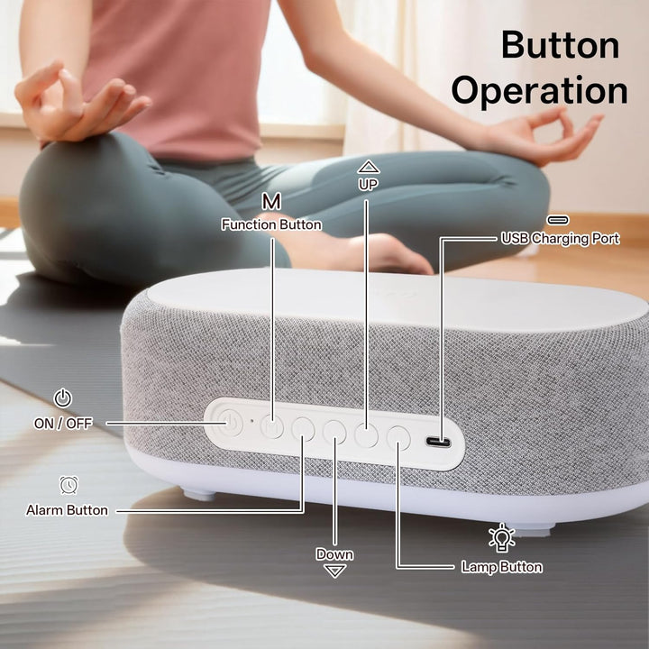 4 In1 Wecker Digital, Wecker mit Ladestation, Wireless Charger, Smart Wecker mit Licht und Temperatu