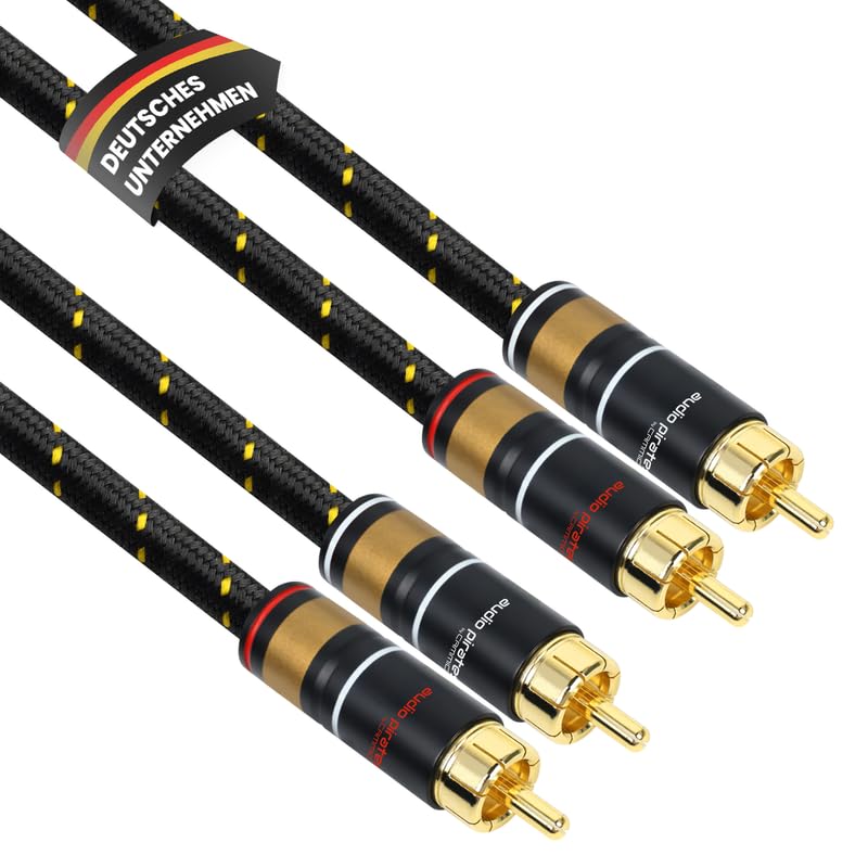 audio pirates by cammica Cinch Kabel 2x RCA Stecker auf 2x RCA Stecker, Audio-Kabel | High-End Audio