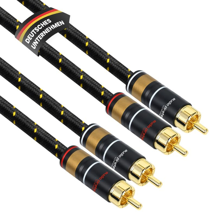 audio pirates by cammica Cinch Kabel 2x RCA Stecker auf 2x RCA Stecker, Audio-Kabel | High-End Audio