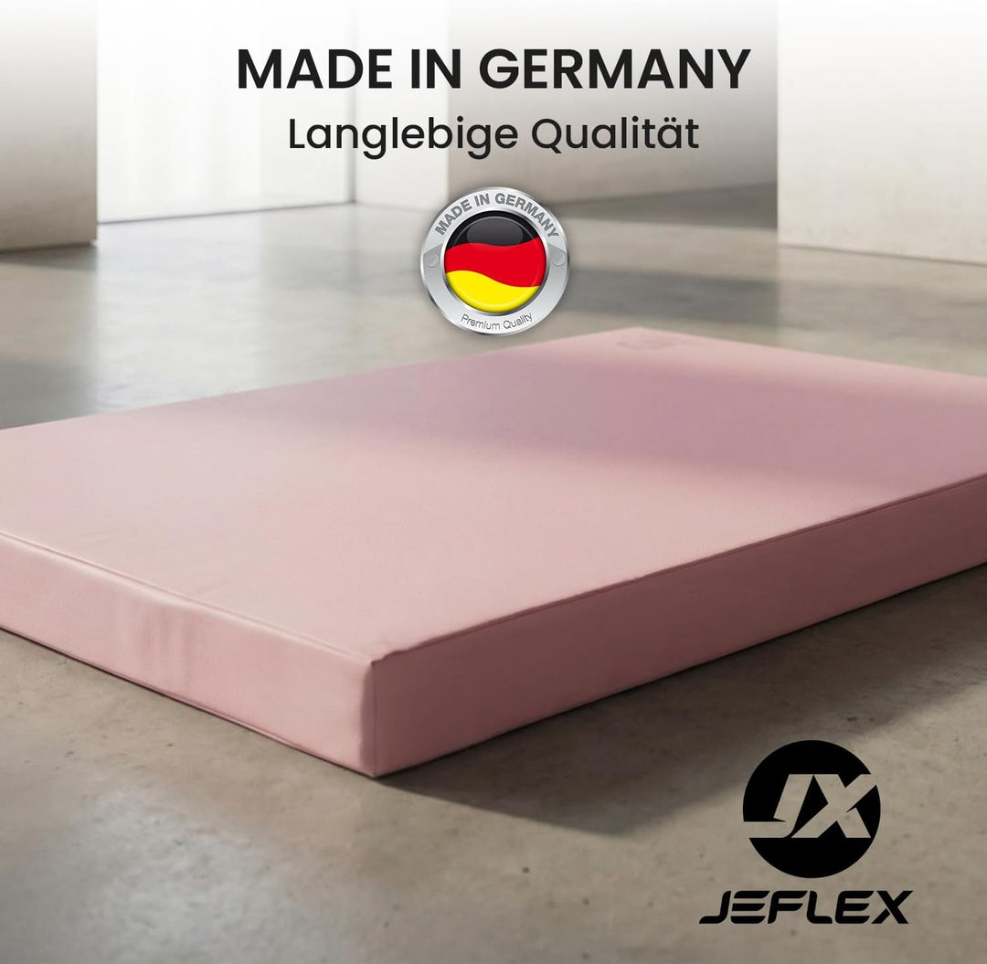 Jeflex - Weichbodenmatte & Turnmatte 100 x 70 x 8 cm MADE IN GERMANY/Gymnastikmatte tragbar/platzspa