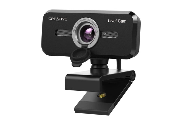 Creative Live! Cam Sync 1080p V2 Full HD-Weitwinkel-USB-Webcam mit automatischer Stummschaltung und