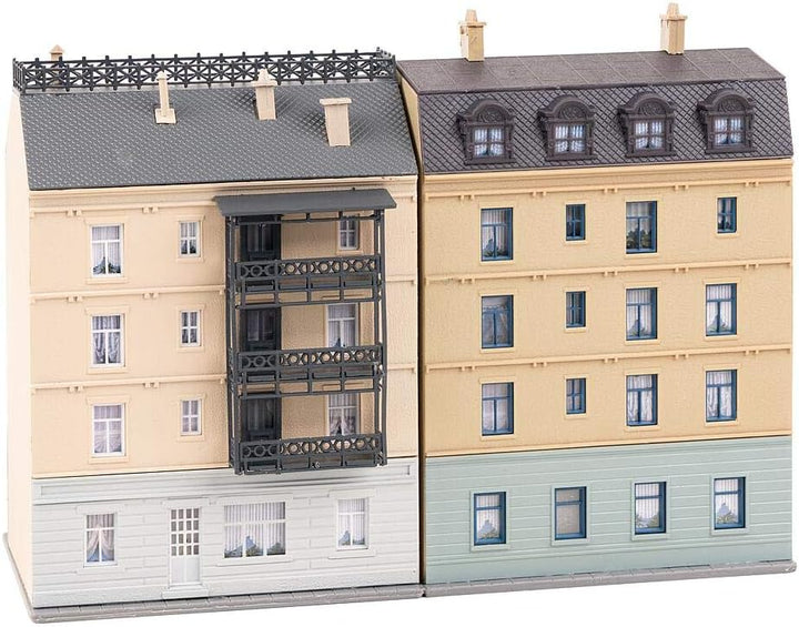Faller Stadthäuser mit Elektrofachgeschäft