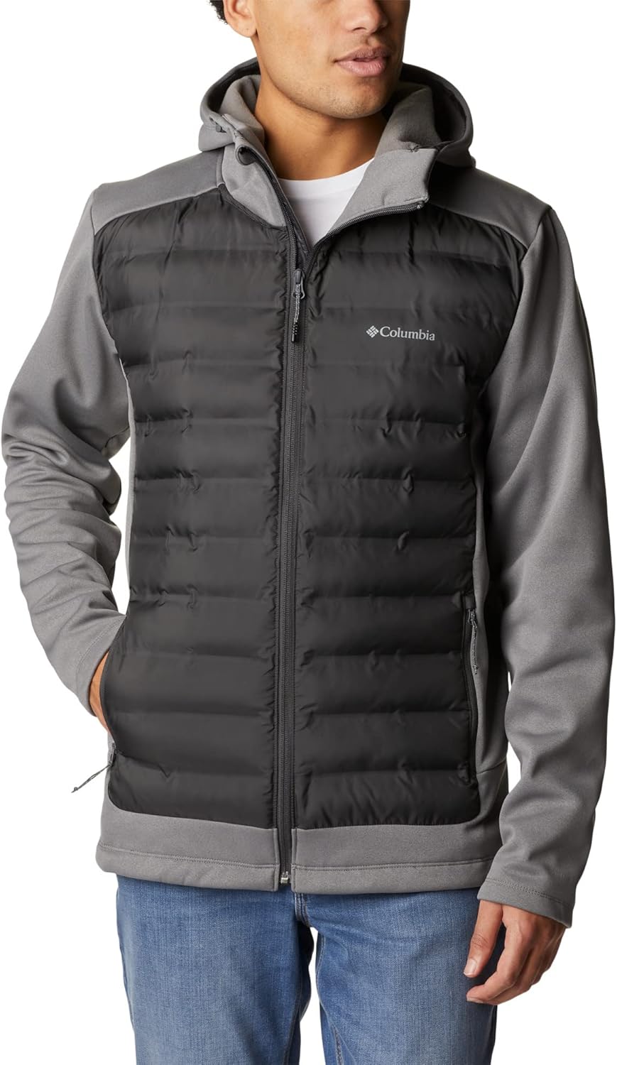 Columbia Herren Out-shield Insulated Full Zip Hoodie Sweatjacke Hoodie Mit Reissverschluss, City Gre