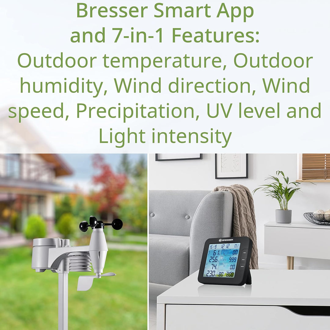 Bresser ClimateConnect Tuya Google Home & Alexa - kompatible, über APP steuerbare Smart Home Funk We