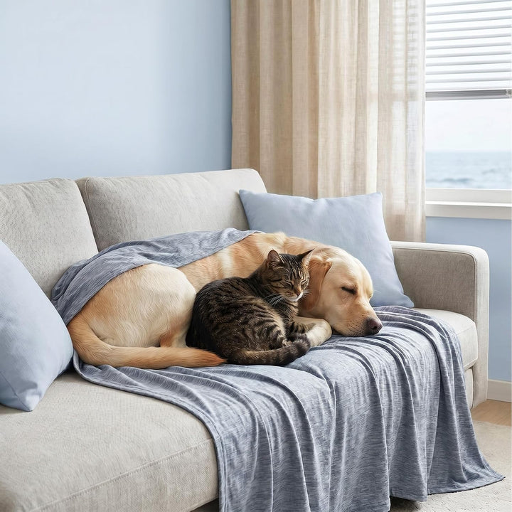 WOLTU Sommerdecke Selbstkühlende Decke Mikrofaser Arc-Chill, Kühldecke mit Q-Max>0.45, Kühl und Haut