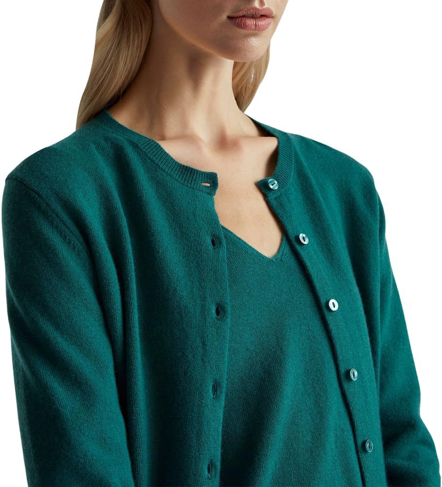 United Colors of Benetton Damen Koreanisches LANGARMTRIKOT XS Grün, XS Grün