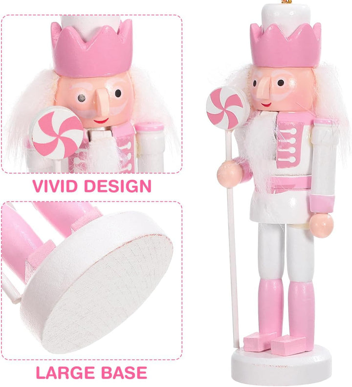 Veemoon 5 Stück Kleine Nussknacker-Hängeornamente Weihnachtsbaum-Soldat- Weihnachts-Hängefiguren Nus