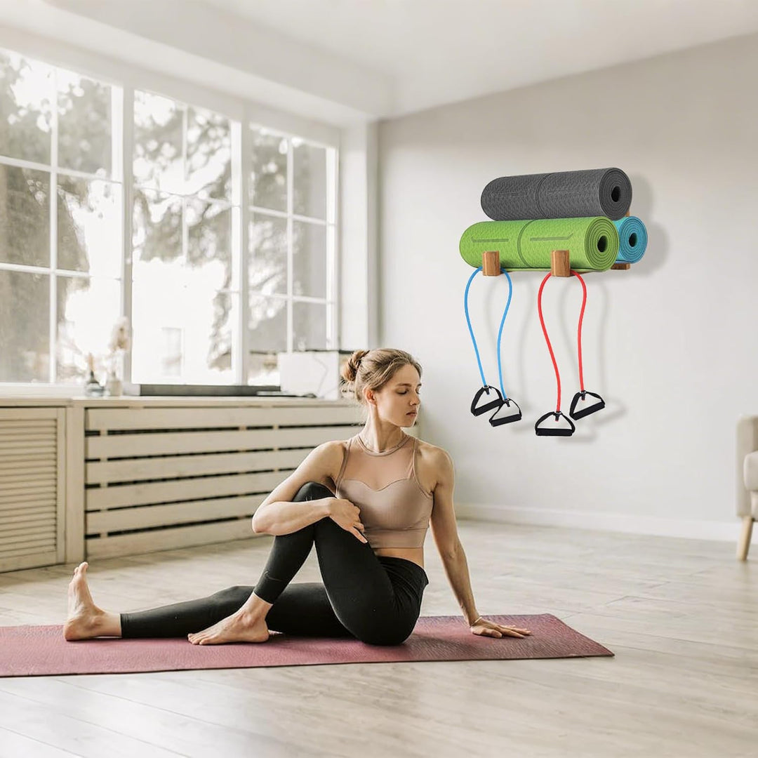 Yogamatten-Halter, Wandhalterung, Aufbewahrungsregal, Yoga-Regal-Organizer, Schaumstoff-Rollen-Wandh