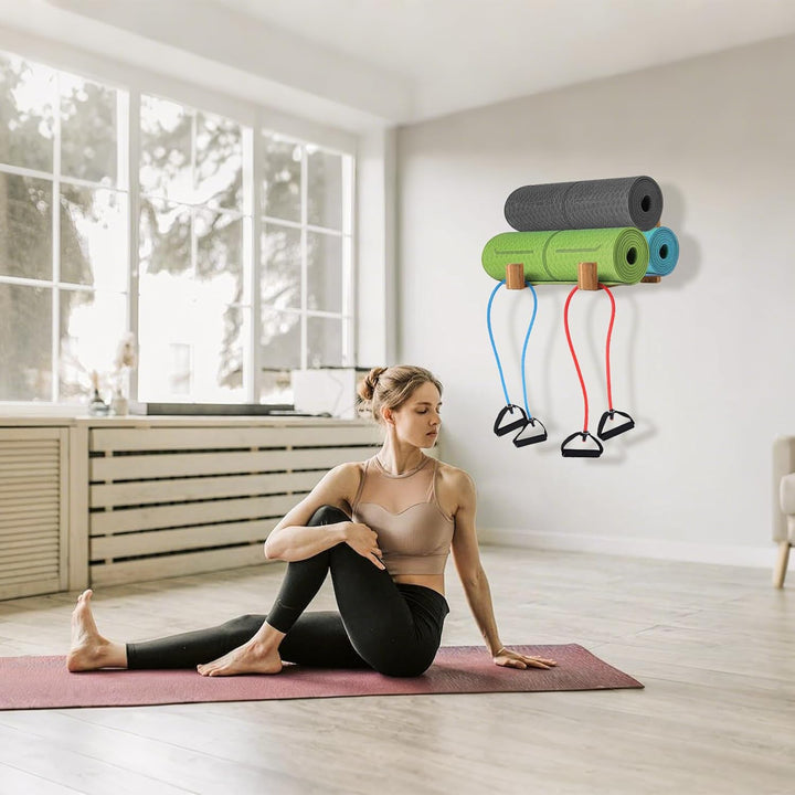 Yogamatten-Halter, Wandhalterung, Aufbewahrungsregal, Yoga-Regal-Organizer, Schaumstoff-Rollen-Wandh