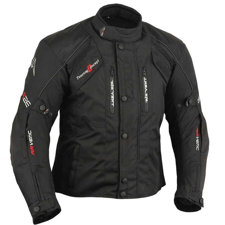Motorrad Textiljacke Herren Wasserdicht Winddicht mit Protektoren - Sommer & Winter Jacke für Motorr