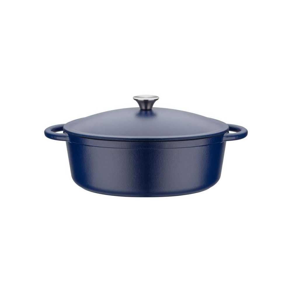 GSW Ovaler Bräter mit Deckel Blue Magic 33x26cm