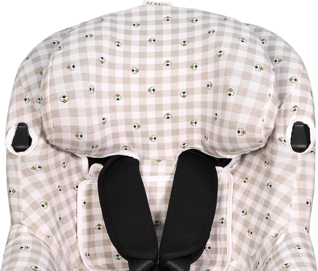 JYOKO Kids Bezug für Autositz kompatibel mit Maxi Cosi (Picnic Vichy, Maxi Cosi Mica I-Size)