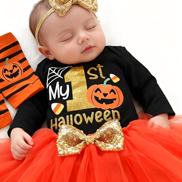 Baby Mädchen Halloween Outfit,Mein Erstes Halloween Baby Mädchen Kleidung,Halloween Outfit Baby,Neug