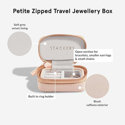 Stackers Blush Gross & Petite Reise Schmuckschatulle, Blush