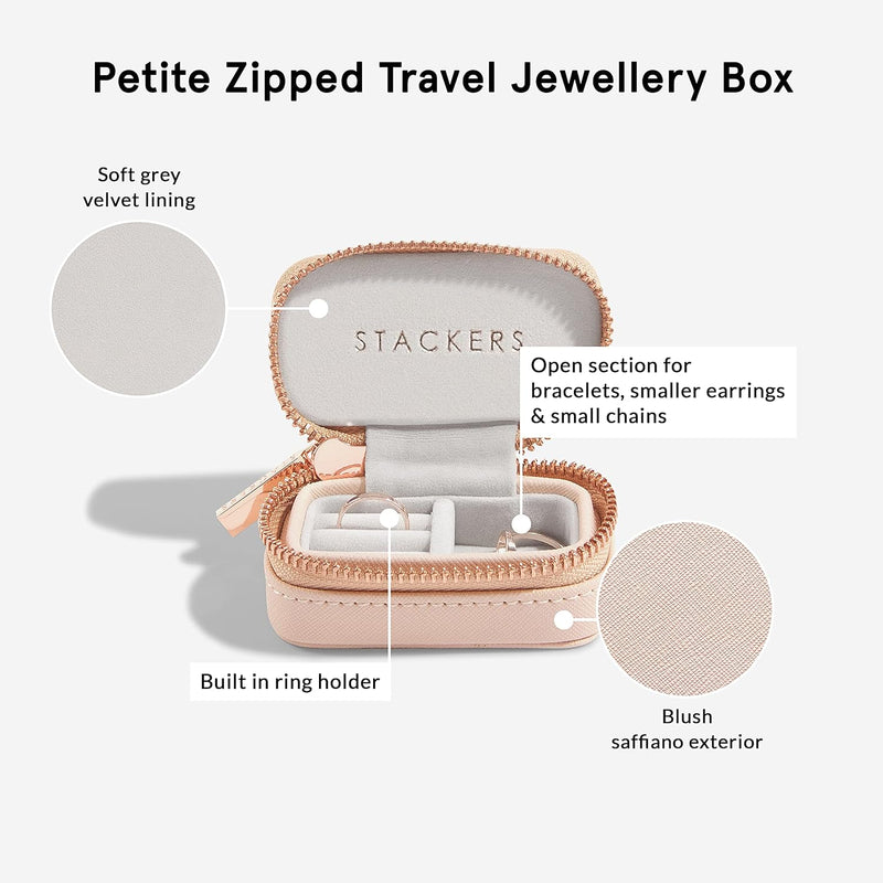 Stackers Blush Gross & Petite Reise Schmuckschatulle, Blush