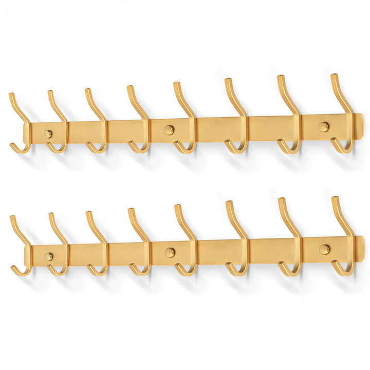 Garderobenhaken Edelstahl, Hakenleiste Kleiderhaken Wand mit 8 Haken, Garderobe Garderobenleiste Wan