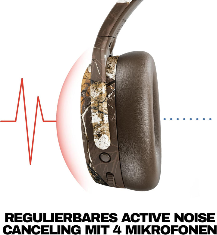 Skullcandy Crusher ANC 2 Wireless Bluetooth Over-Ear-Kopfhörer, Multisensorischem Bass, Active Noise