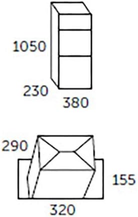 Allux 600 AN Ruko Schloss F54607 Briefkasten gross XXL 1050 x 380 x 230 mm Anthrazit