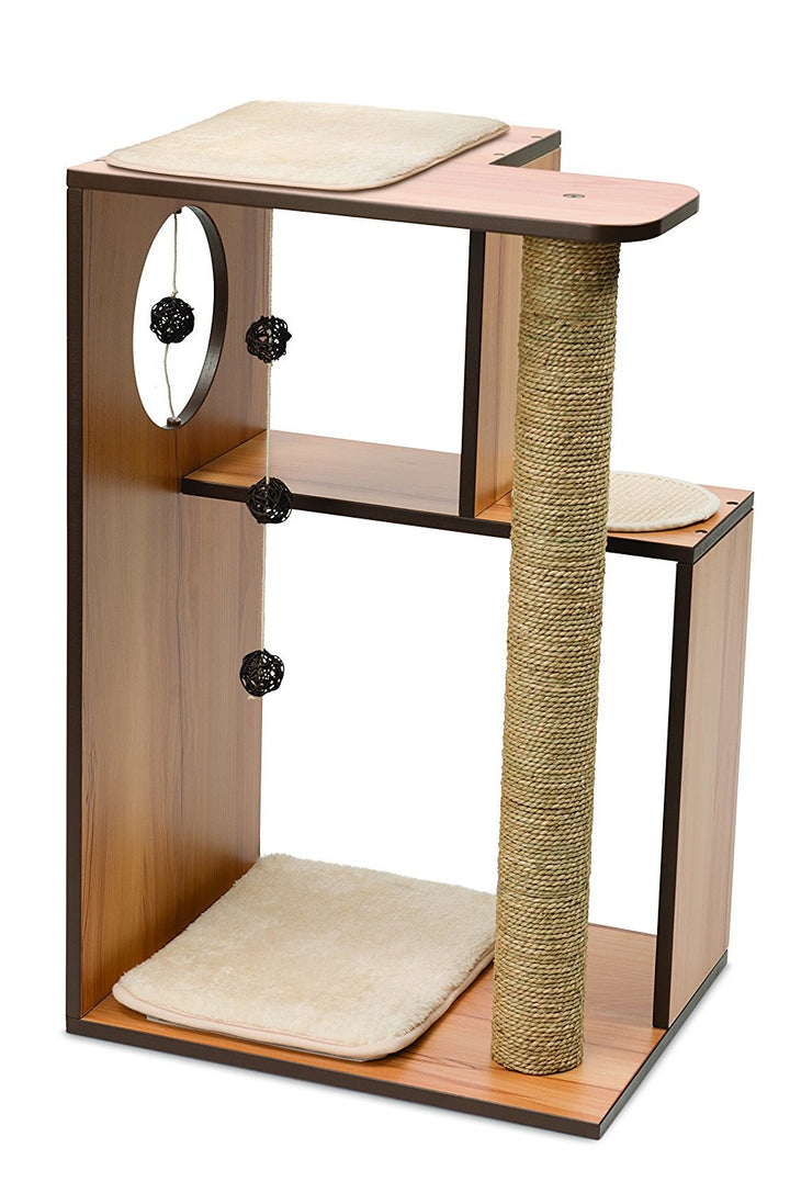 Catit 52077 Vesper Katzenmöbel Box gross, walnuss ,, 1 Stück (1er Pack), walnuss