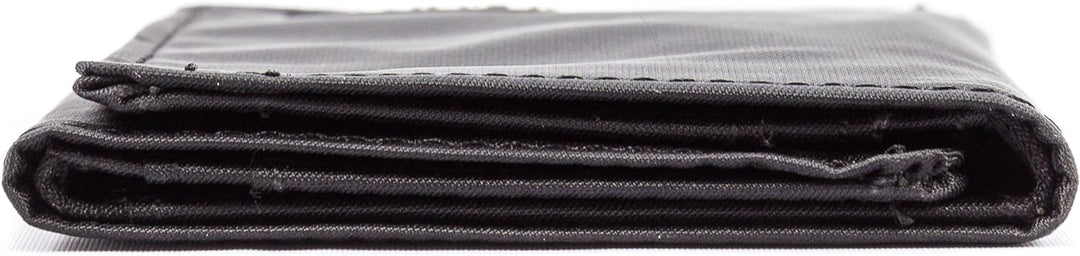 Big Skinny Men's Tri-Fold Slim Wallet, Holds Up to 25 Cards Schwarz, Schwarz