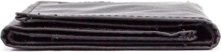 Big Skinny Men's Tri-Fold Slim Wallet, Holds Up to 25 Cards Schwarz, Schwarz
