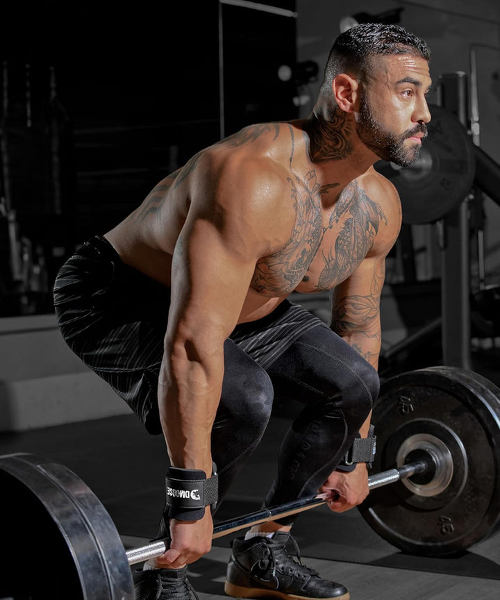 DMoose Fitness Zughilfen Krafttraining für Männer &amp; Frauen (Paar) - Reissfestes Nylon mit 8 mm dicke