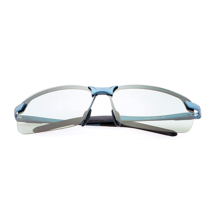MIRYEA Herren Photochromatisch Sportbrille Polarisiert Sonnenbrille UVA UVB Brillen 3043-blau, 3043-