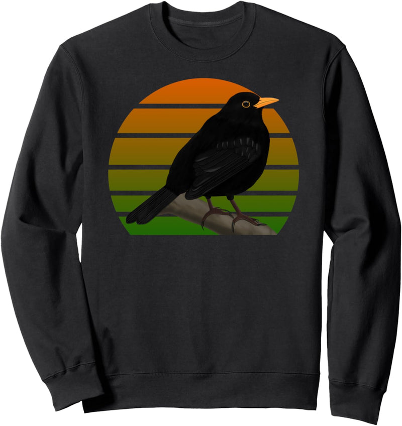 Amsel Vogel Vogelfreund Gartenvogel Singvogel Vogelmotiv Sweatshirt