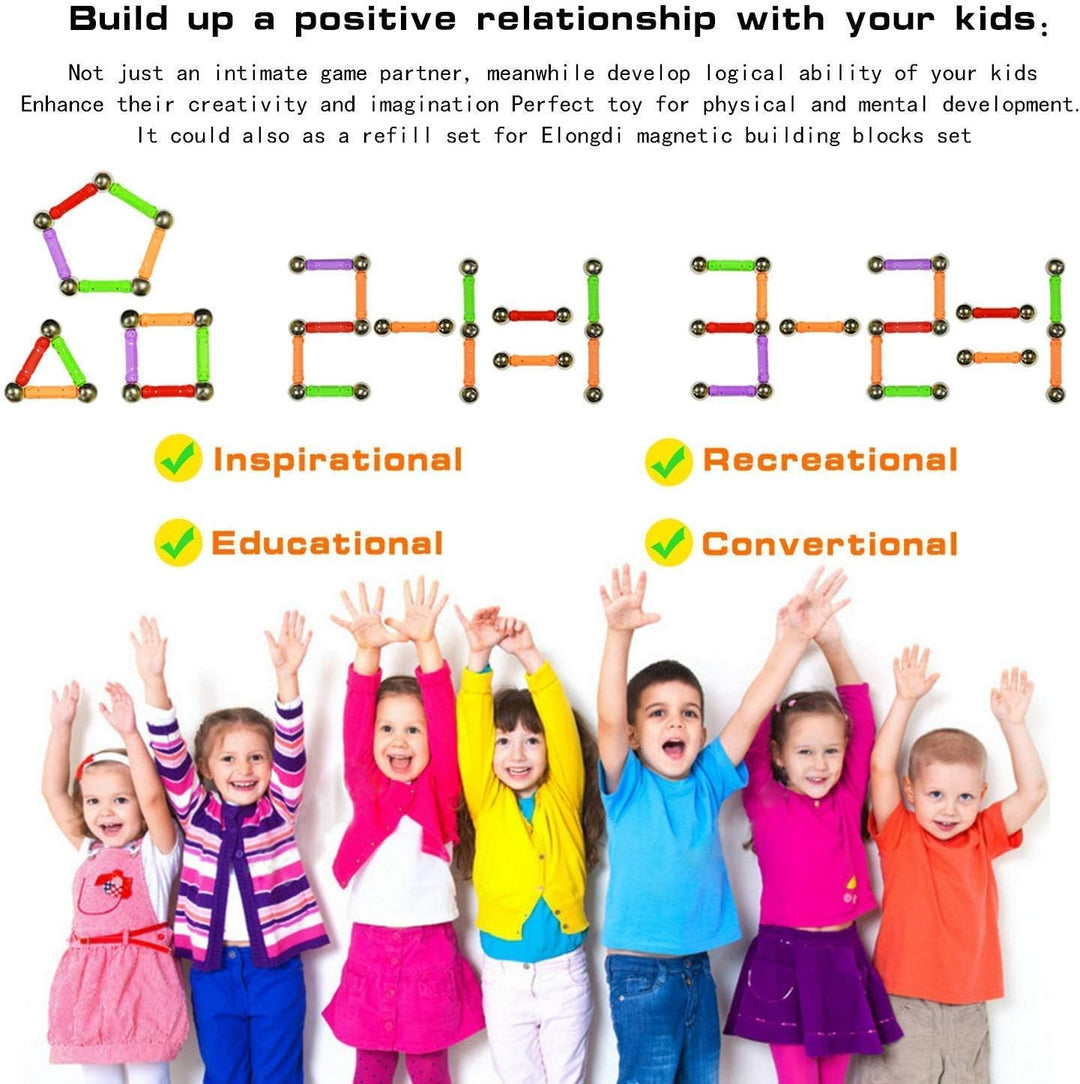 morkka 136 Stücke Puzzle Magnetische Bausteine Spielzeug Magnet BAU Bauen Kit Montessori Bildung Spi