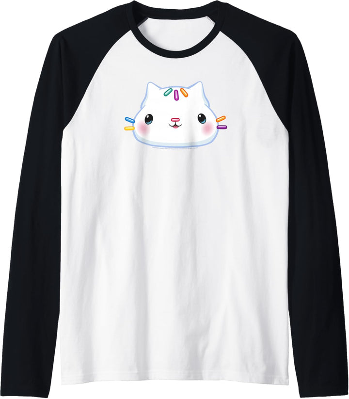 Gabby's Dollhouse Cakey Cat Big Face Raglan